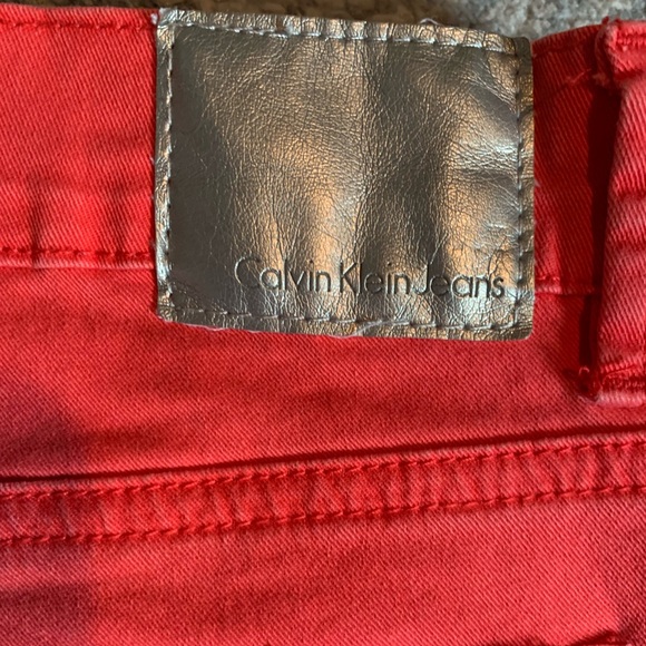 Calvin Klein pants. Orangish red. Size 27/4. - Picture 5 of 8